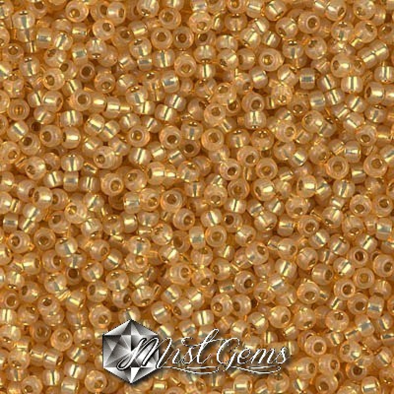 Miyuki Round Rocailles 11/0 RR-0578 Silver Lined Light Amber