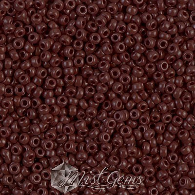 Miyuki Round Rocailles 11/0 RR-0409 Opaque Chocolate