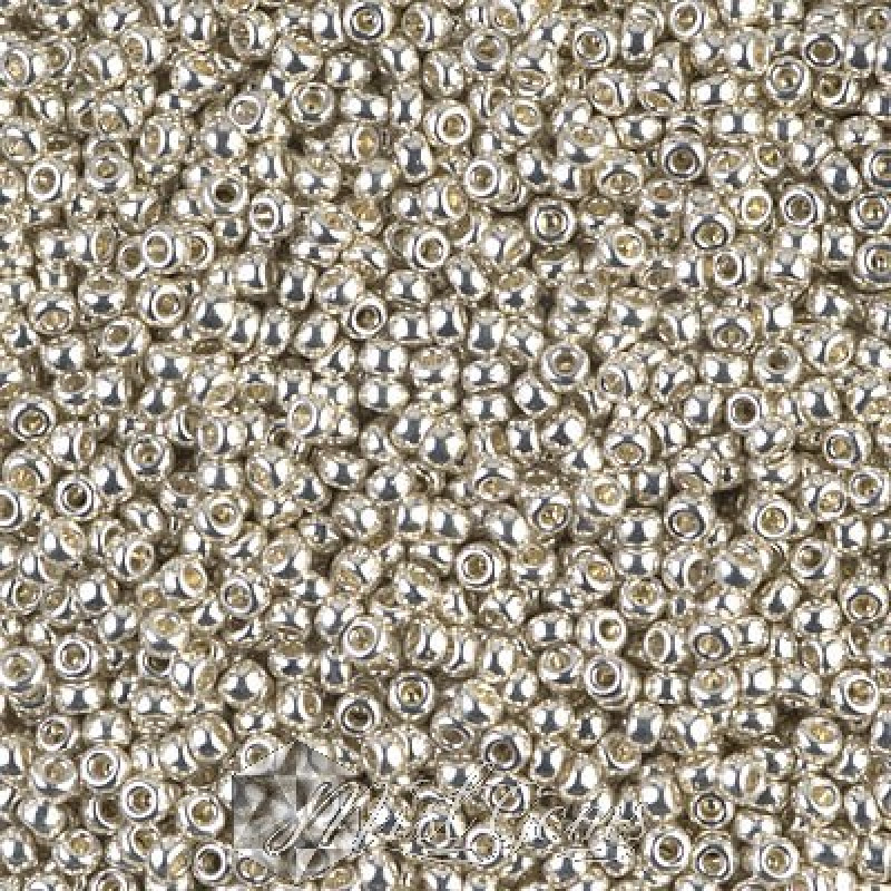 Miyuki Round Rocailles 11/0 RR-1051 Galvanized Silver
