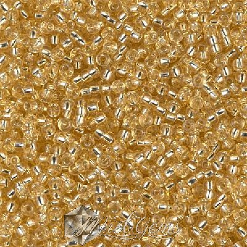 Miyuki Round Rocailles 11/0 RR-0002 Silver Lined Light Gold