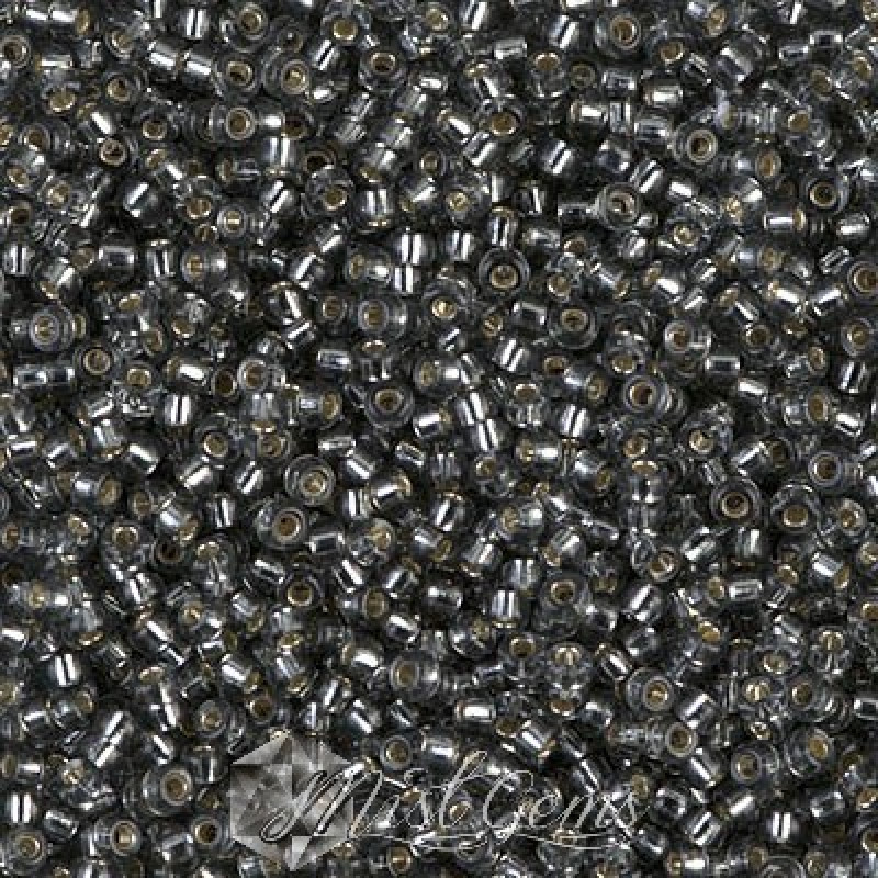 Miyuki Round Rocailles 11/0 RR-0021 Silver Lined Smokey Gray