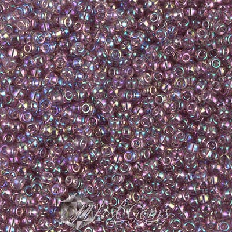 Miyuki Round Rocailles 11/0 RR-0256 Transparent Smoky Amethyst AB
