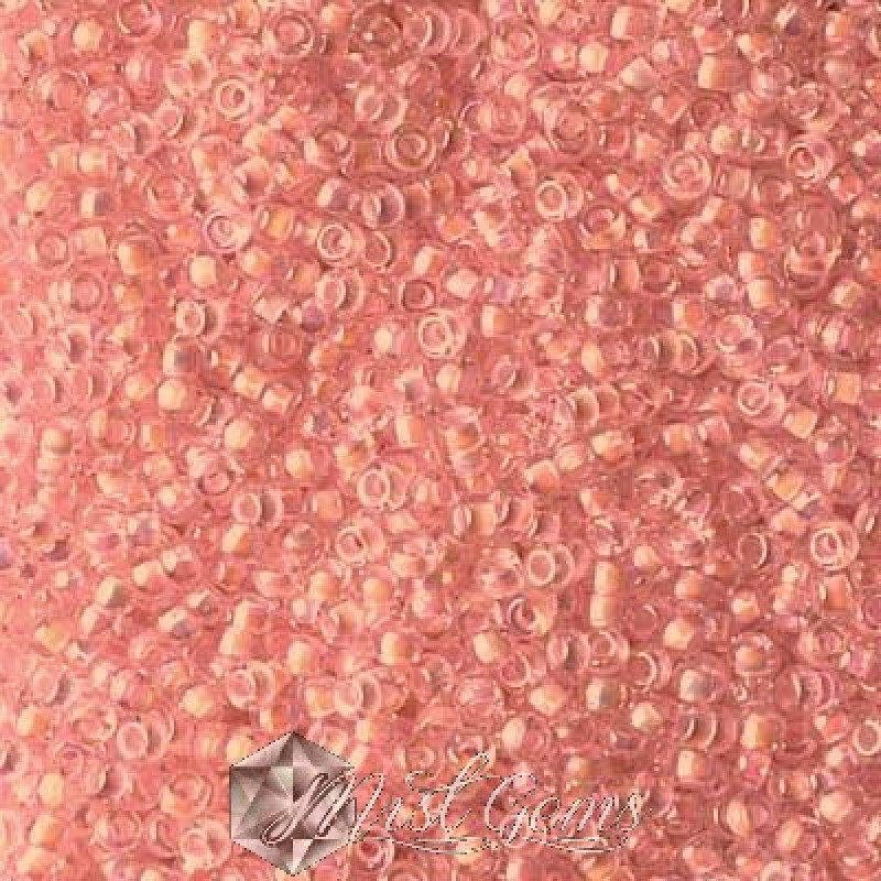 Miyuki Round Rocailles 11/0 RR-0272 Pink Lined AB Crystal