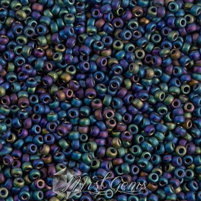 Miyuki Round Rocailles 11/0 RR-0401FR Matted Multi Iris