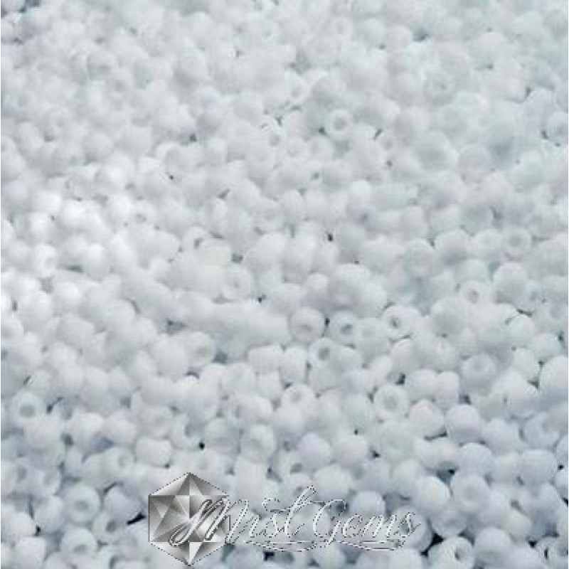 Miyuki Round Rocailles 11/0 RR-0402F Matte Opaque White