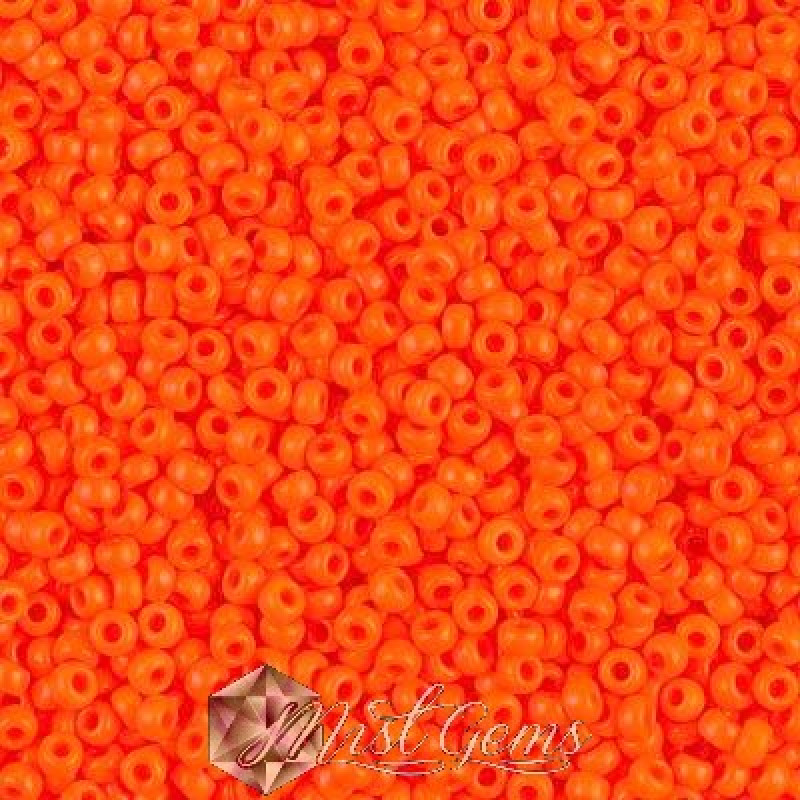 Miyuki Round Rocailles 11/0 RR-0406  Opaque Orange