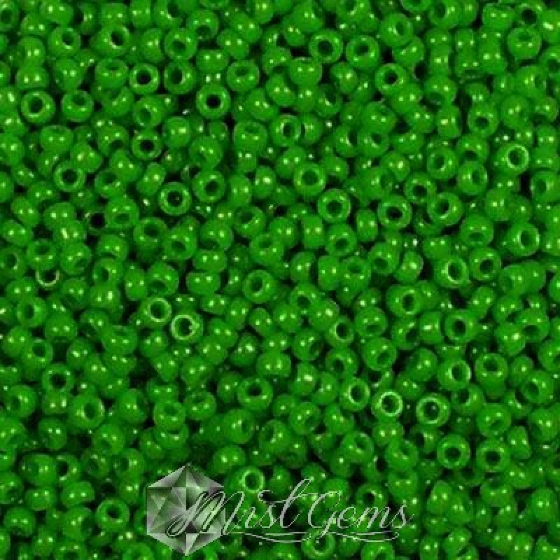 Miyuki Round Rocailles 11/0 RR-0411 Jade Opaque Green