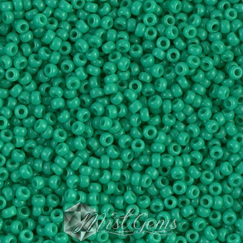 Miyuki Round Rocailles 11/0 RR-0412 Turquoise Opaque Green