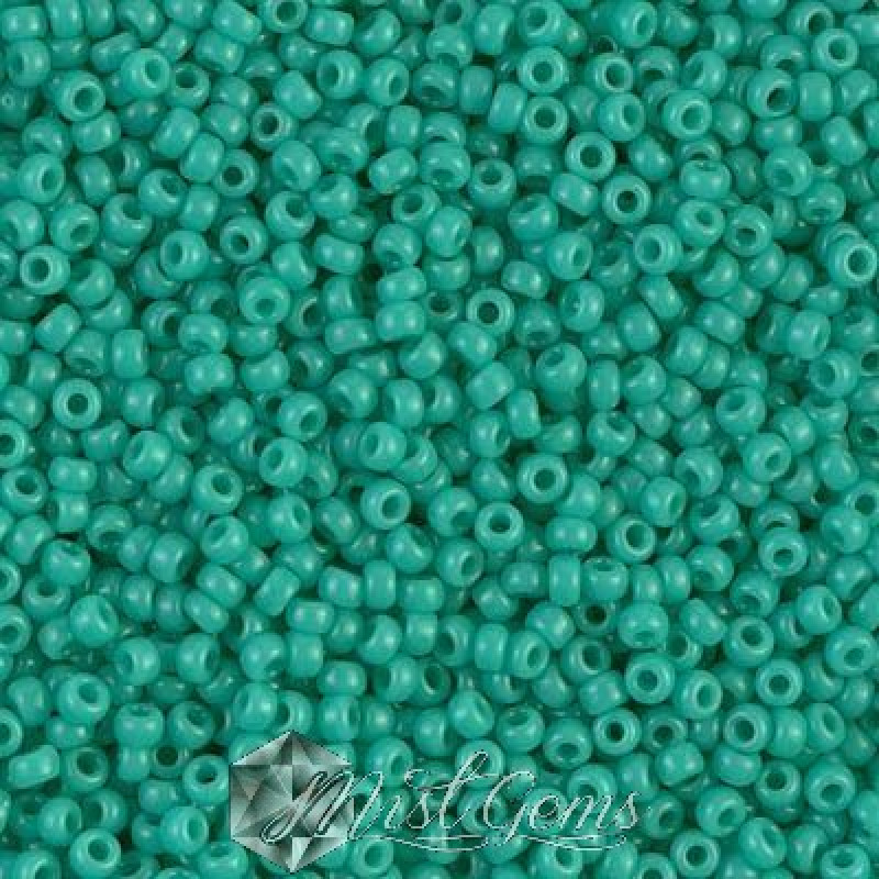 Miyuki Round Rocailles 11/0 RR-0412L Light Opaque Turquoise Green