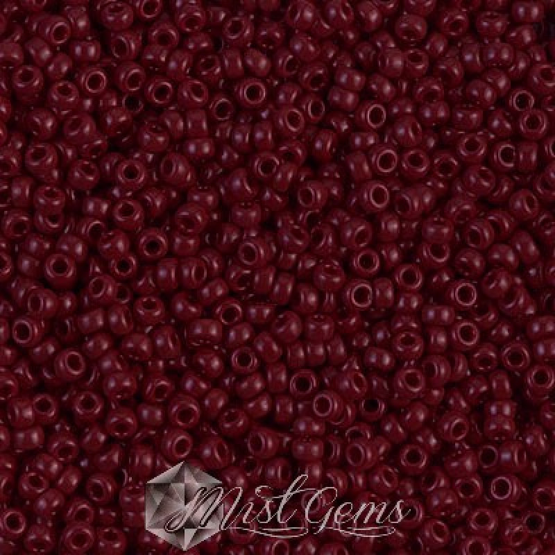Miyuki Round Rocailles 11/0 RR-0419 Chocolate Brown Opaque