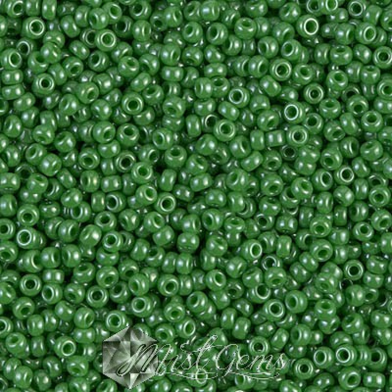 Miyuki Round Rocailles 11/0 RR-0431 Opaque Green Luster