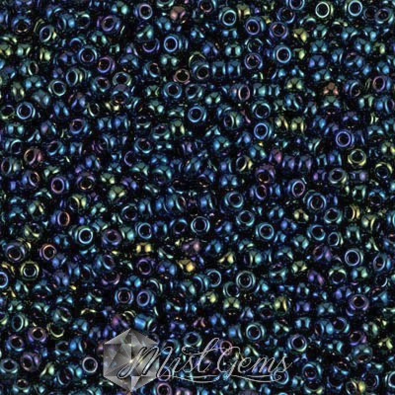 Miyuki Round Rocailles 11/0 RR-0452 Metallic Dark Blue Iris