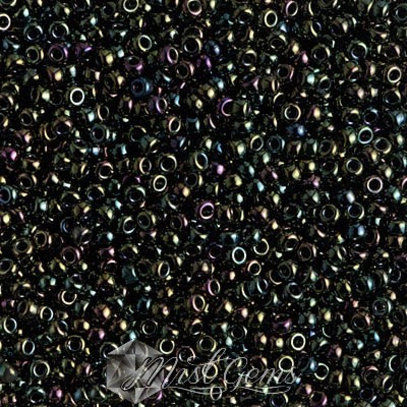 Miyuki Round Rocailles 11/0 RR-0453 Metallic Green Iris