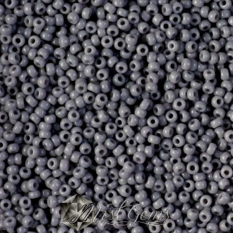 Miyuki Round Rocailles 11/0 RR-0498 Opaque Cement Grey