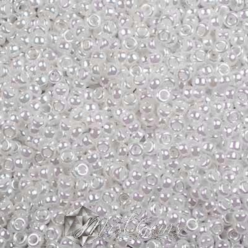 Miyuki Round Rocailles 11/0 RR-0528 White Pearl Ceylon