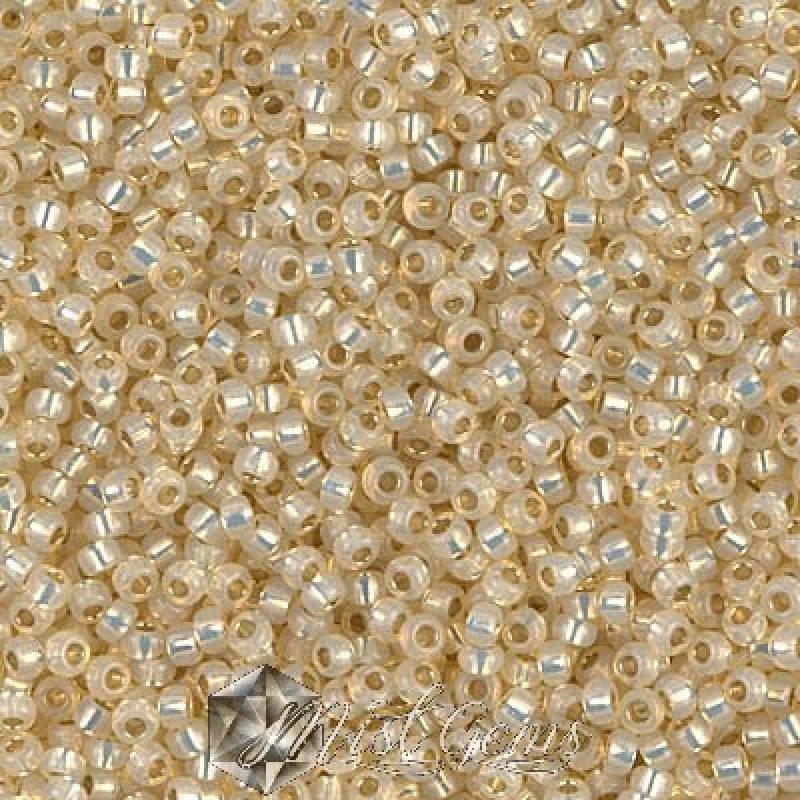 Miyuki Round Rocailles 11/0 RR-0577 Crystal Golden Lined
