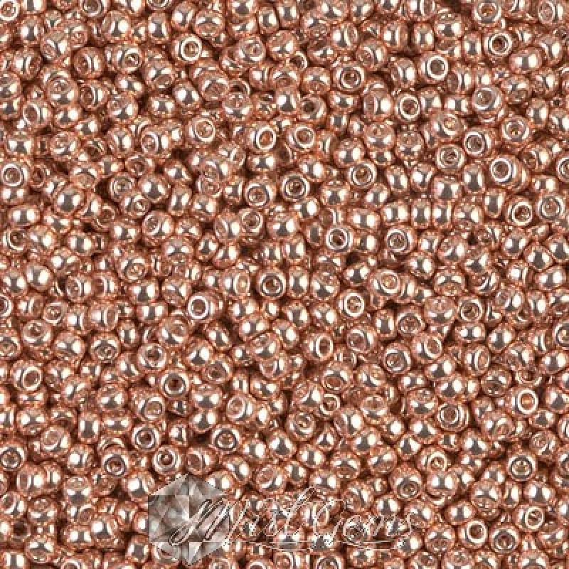 Miyuki Round Rocailles 11/0 RR-1072L Galvanized Light Beige