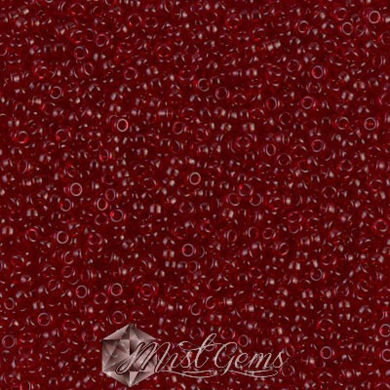 Miyuki Round Rocailles 11/0 RR-0141D Transparent Dark Ruby 