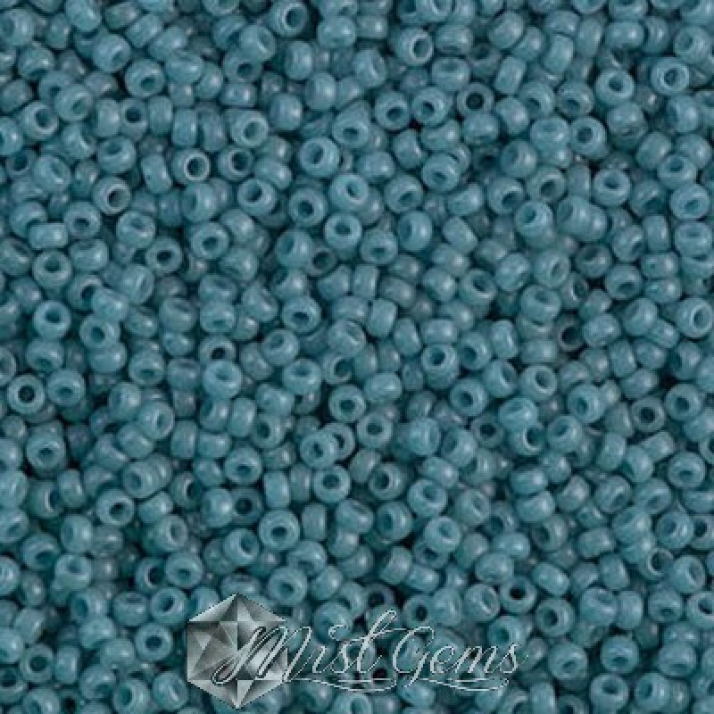 Miyuki Round Rocailles 11/0 RR-1685 Matted Grey Blue