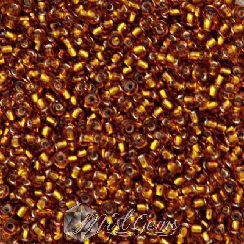 Miyuki Round Rocailles 11/0 RR-2422 Silver Lined Topaz