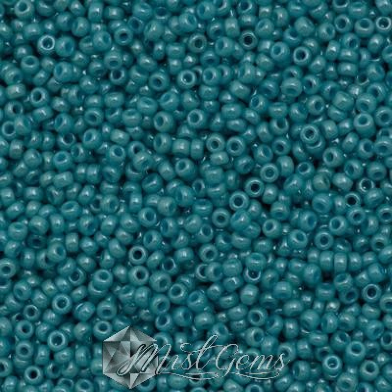 Miyuki Round Rocailles 11/0 RR-2470 Opaque Turquoise Green Luster