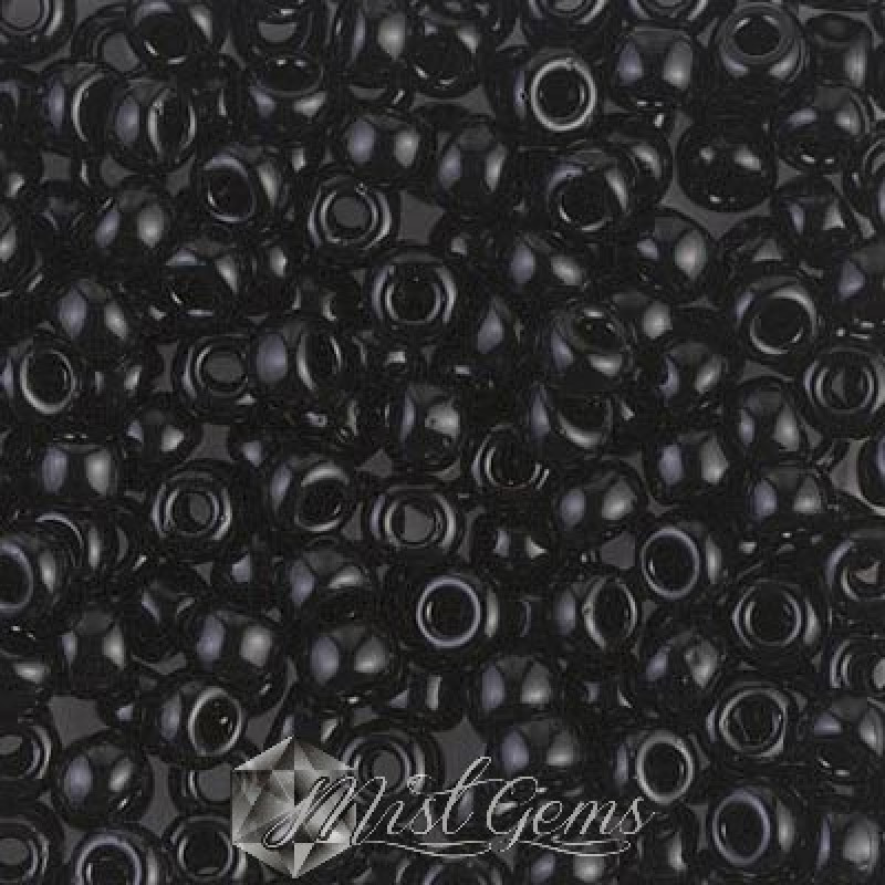 Miyuki Round Rocailles RR06/0-0401 Opaque Black