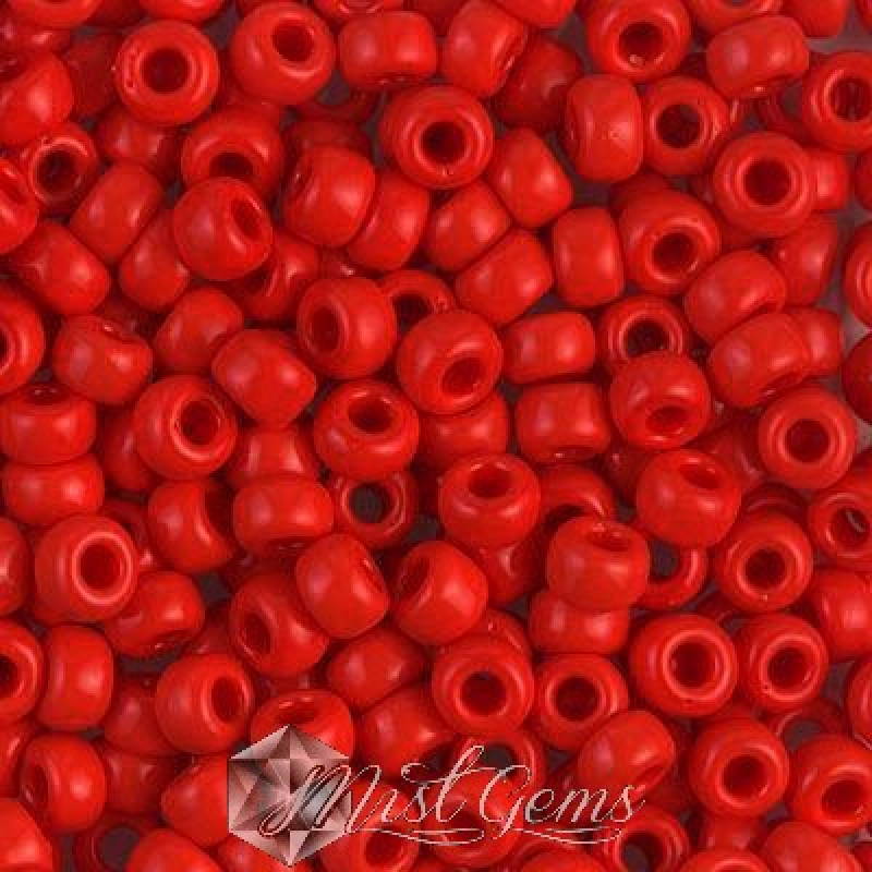 Miyuki Round Rocailles RR06/0-0407 Opaque Vermilion Red