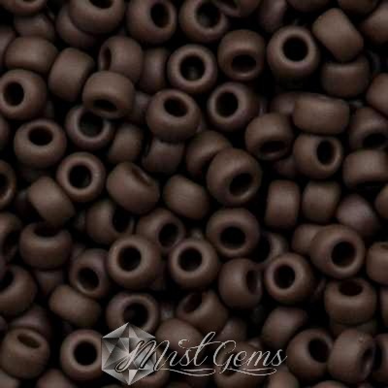 Miyuki Round Rocailles RR06/0-0409F Matte Opaque Chocolate