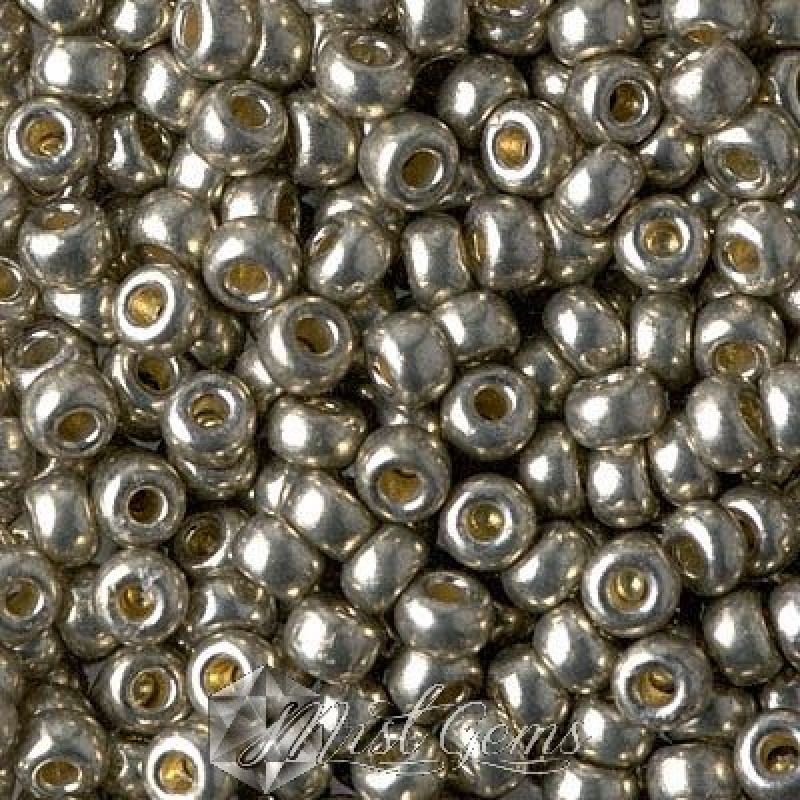 Miyuki Round Rocailles RR06/0-4221 Galvanized Light Pewter
