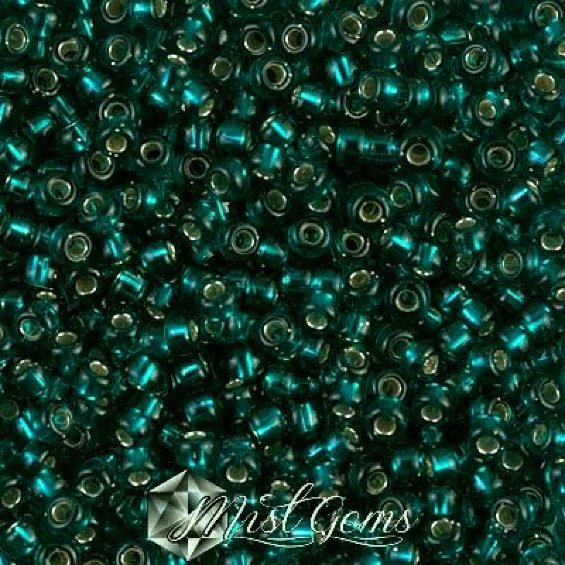 Miyuki Round Rocailles 8/0 RR 0030 Silverlined Dark Teal