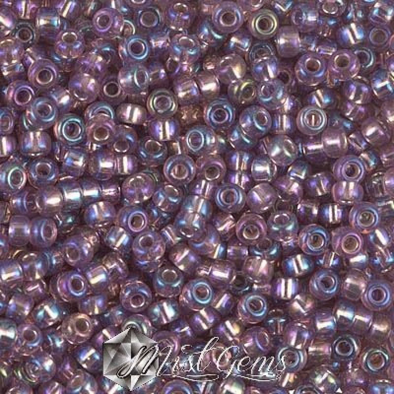 Miyuki Round Rocailles 8/0 RR 1012 Silver Lined Smoky Amethyst AB