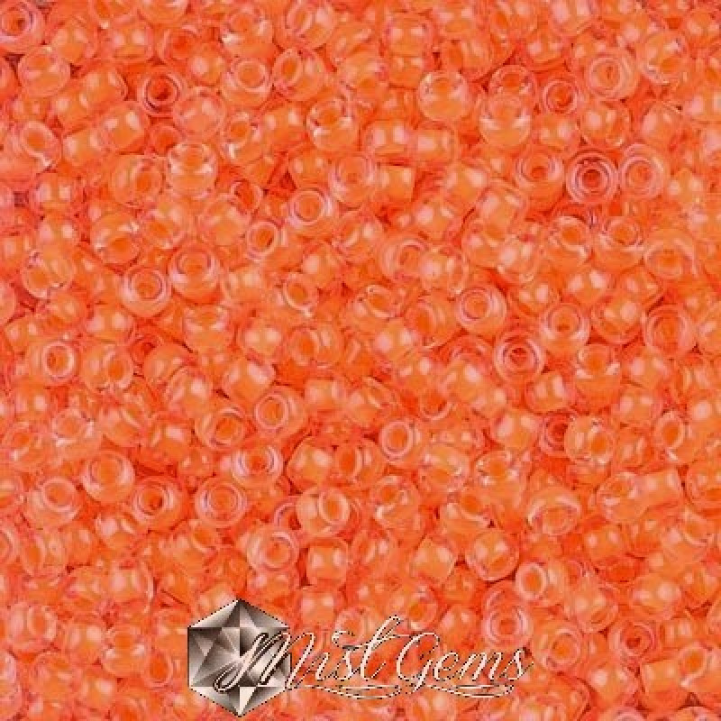 Miyuki Round Rocailles 8/0 RR 4298 Luminous Soft  Orange