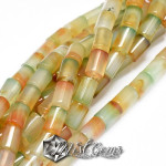 Agate columna multicolore 12X8mm-1buc