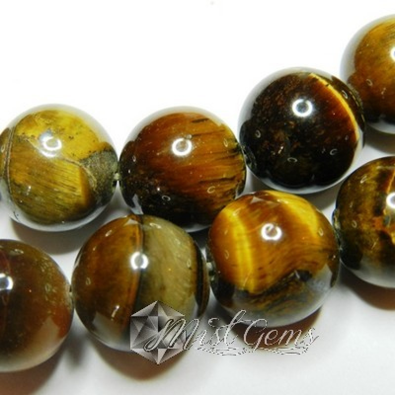 Ochi de Tigru Sfere  12mm-10 buc