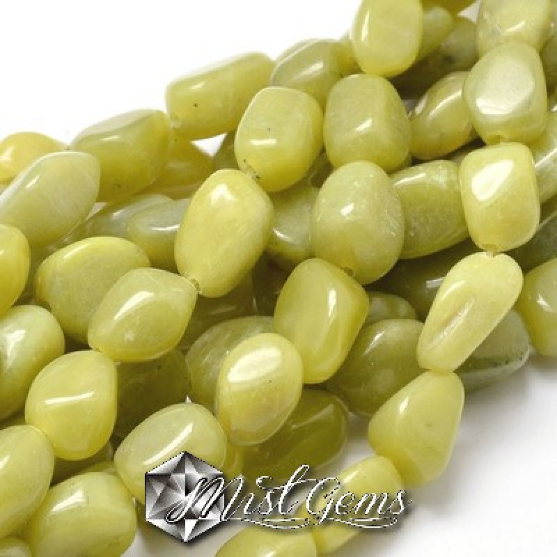 Peridot nuggets 13~18x10~13mm -10 cm.