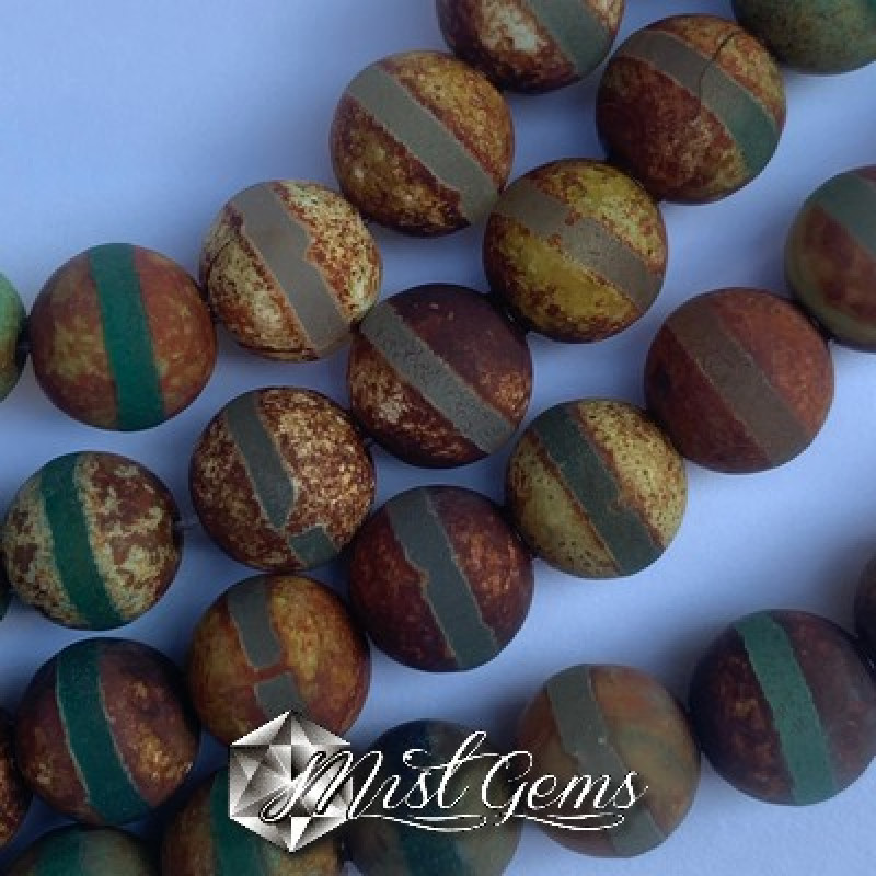 Agate DZI sfere 10mm model"striped" -10 buc